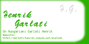 henrik garlati business card